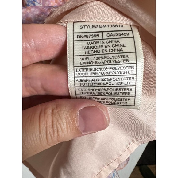 BB DAKOTA NEW Dreaming of Waves Pink Print Mini Dress Size XS - Picture 8 of 10